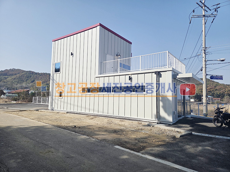 경기 파주시 탄현면 금산리 신축 소형 창고, 1층 20평 2층 10평, 구거 30평 사용 가능, 2차선 접, 하수직관 연결 매매 매물번호 13930 사진 1
