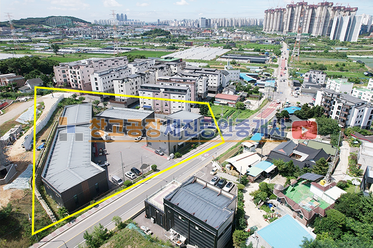 경기 파주시 상지석동 직관연결,3층 건물 사옥, 대형 창고 3동, 넓은 단독 마당, 운정역 3분 매매 매물번호 12830 사진 2
