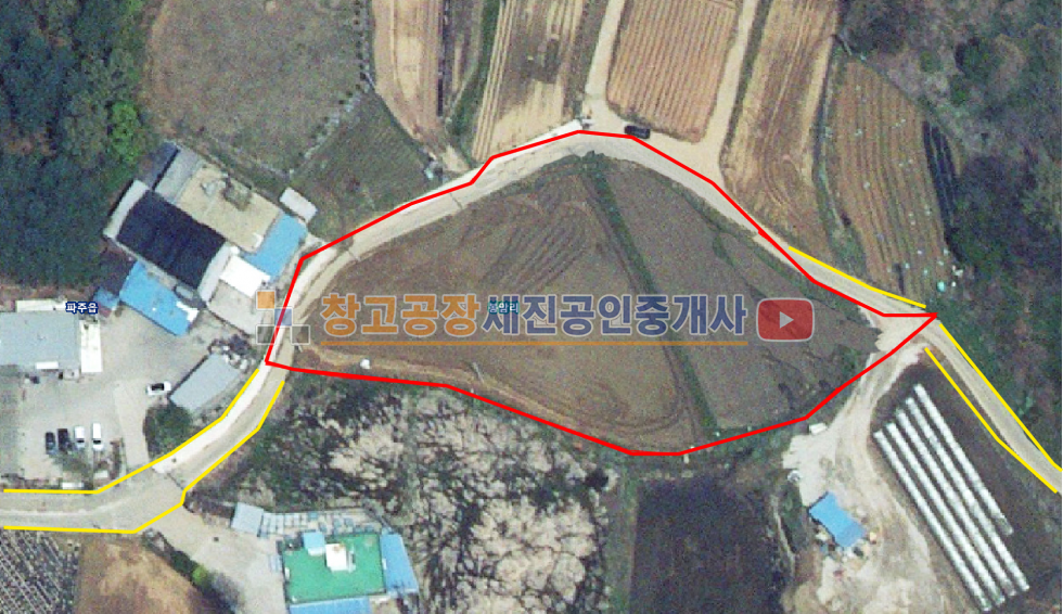 경기 파주시 파주읍 봉암리 약 1000평 계획관리, 280평 자연녹지, 도로접 위치, 대형 차 진출입 매매 매물번호 14609 사진 1