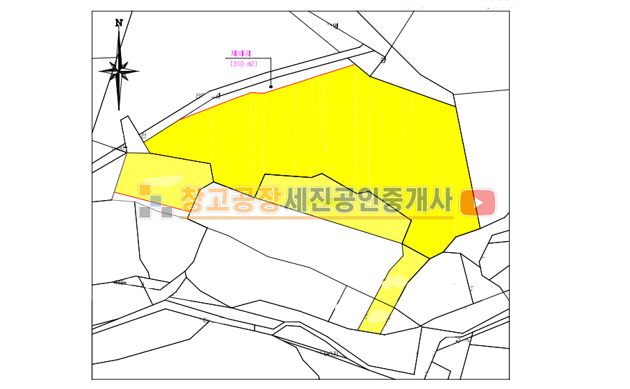 경기 파주시 파주읍 봉암리 약 3,000평 허가 득, 토목 완료, 단차 건물 건축 추천, 2차선 도로접 매매 매물번호 14621 사진 2
